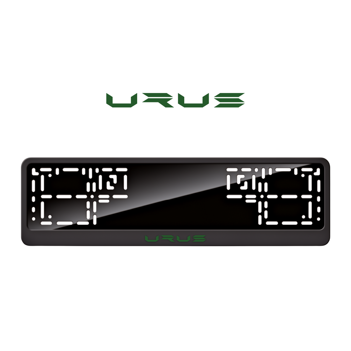 Cadres de plaque d'immatriculation Urus - Vert - CLASSIC