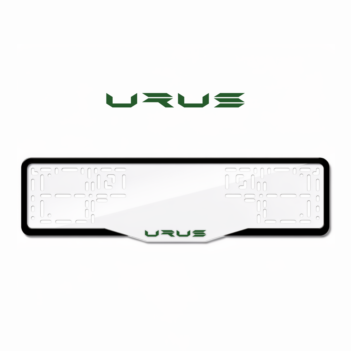 Cadres de plaque d'immatriculation Urus - Vert - GLASS
