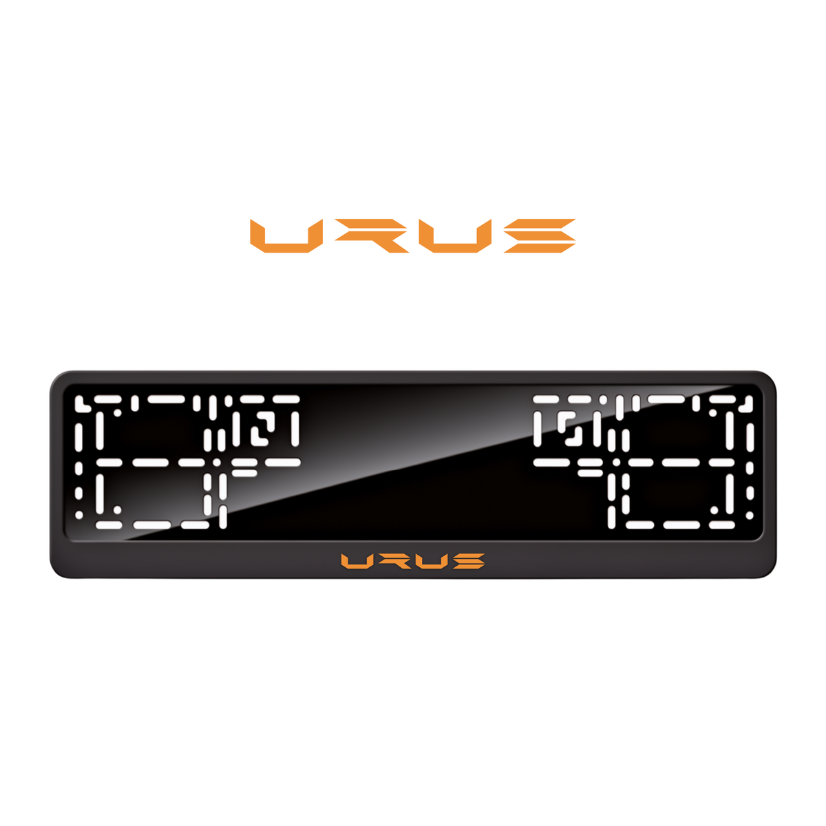 Cadres de plaque d'immatriculation Urus - Orange Hermès - CLASSIC