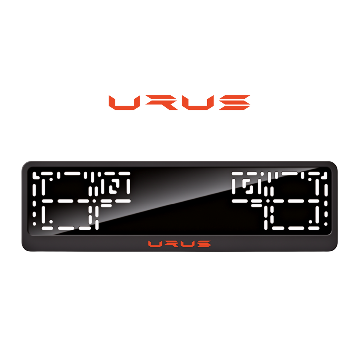 Cadres de plaque d'immatriculation Urus - Rouge - CLASSIC