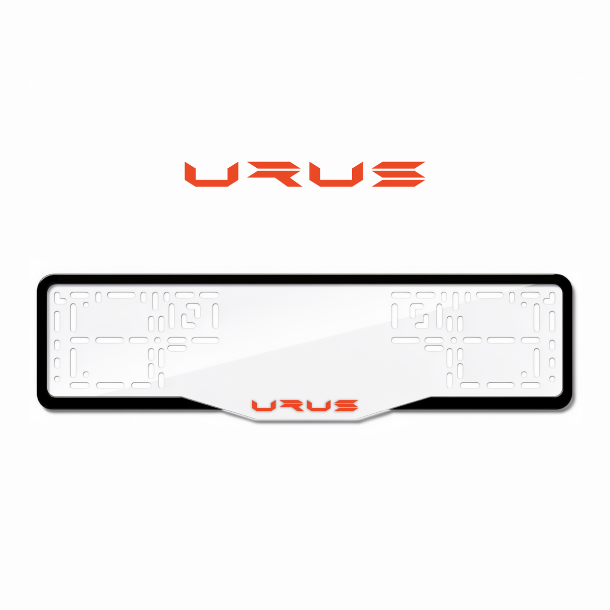 Cadres de plaque d'immatriculation Urus - Rouge - GLASS