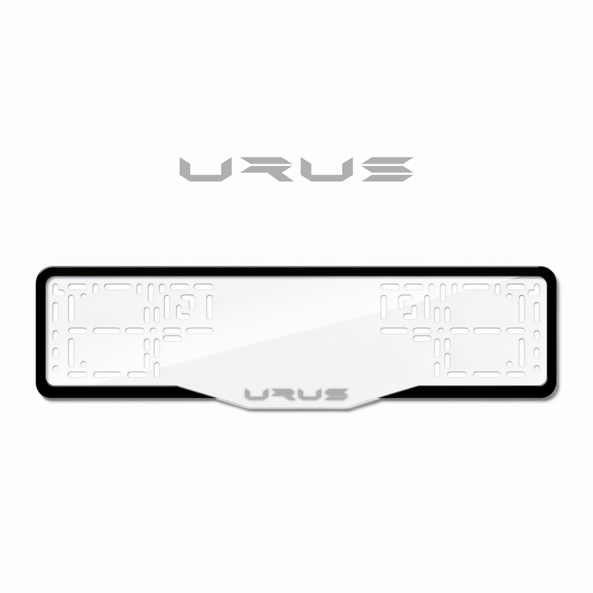 Cadres de plaque d'immatriculation Urus - Gris - GLASS