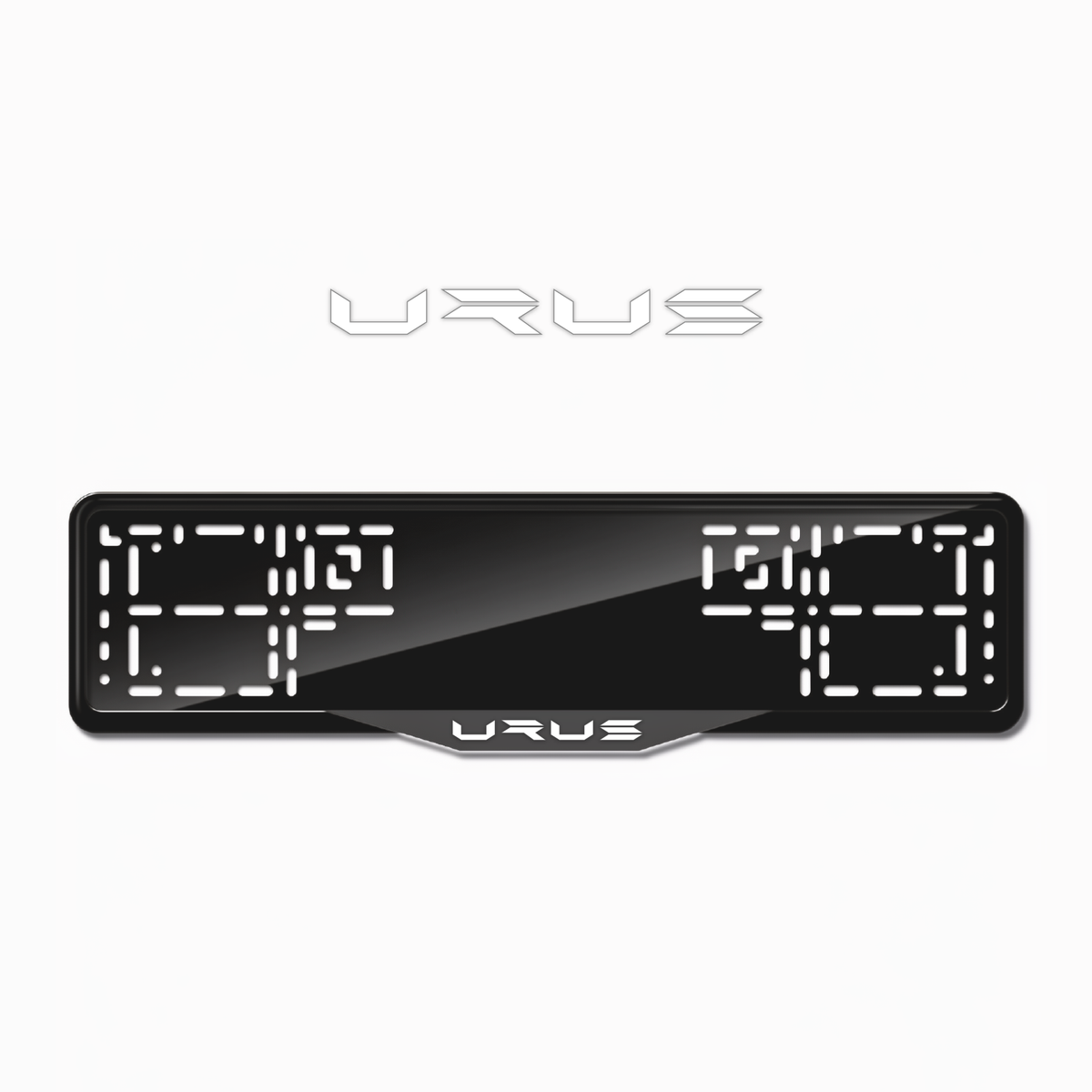 Cadres de plaque d'immatriculation Urus - Blanc - SATIN