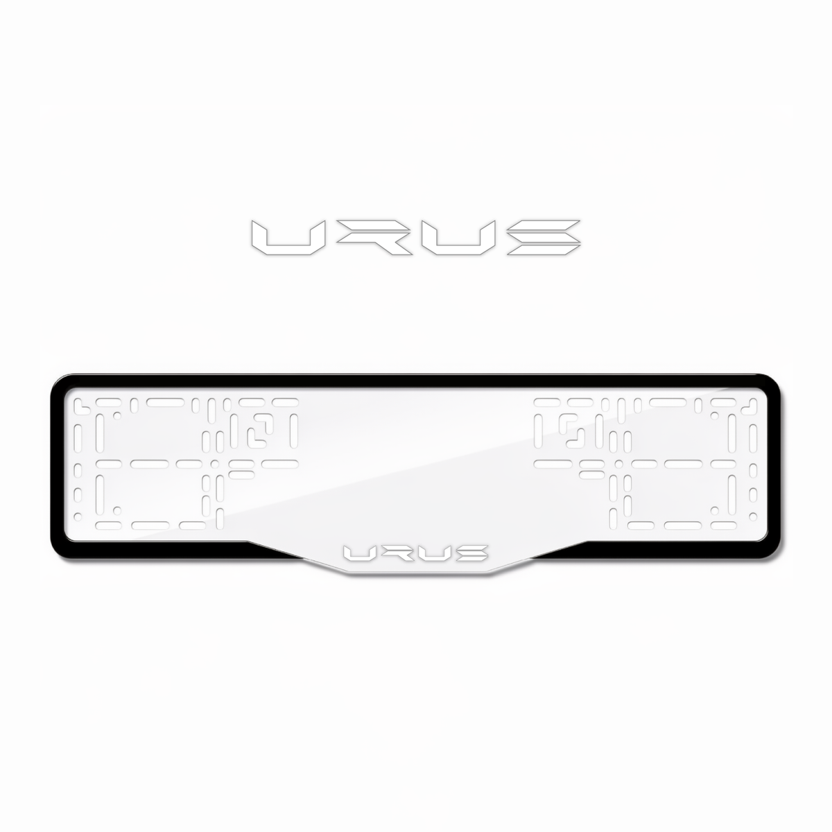 Cadres de plaque d'immatriculation Urus - Blanc - GLASS