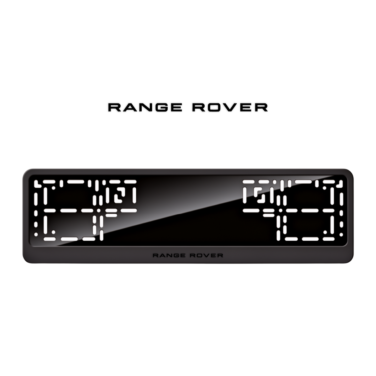 Cadres de plaque d'immatriculation Land Rover - Noir - CLASSIC