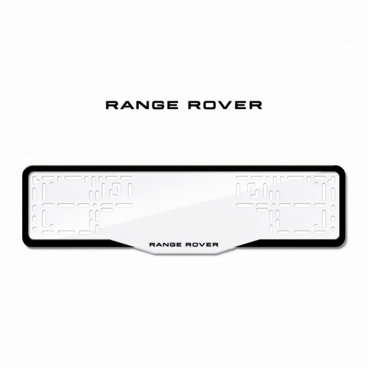 Cadres de plaque d'immatriculation Land Rover - Noir - GLASS