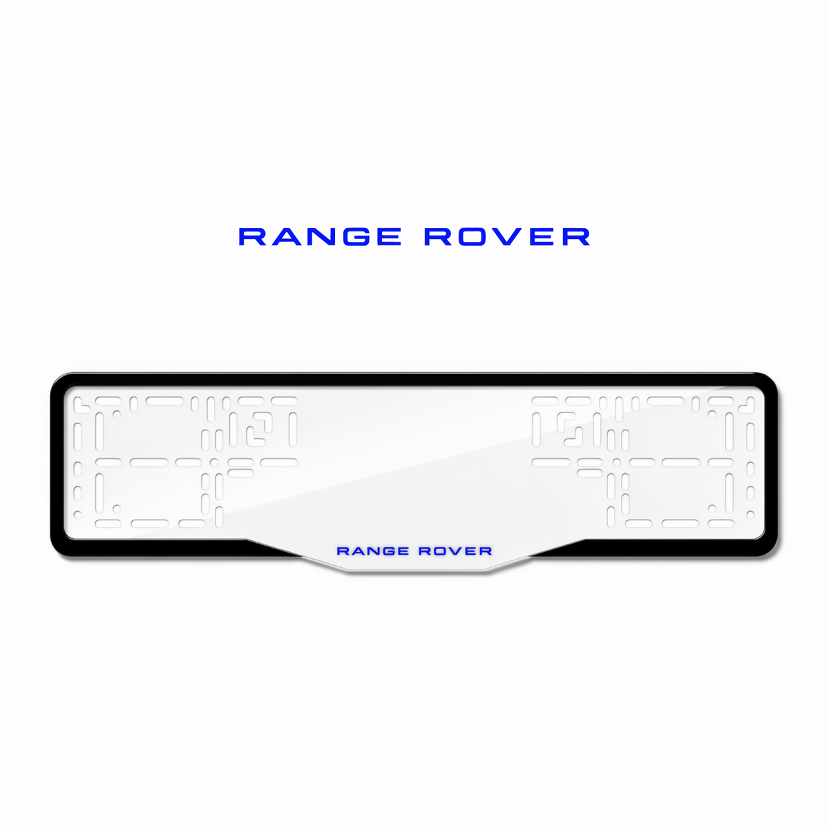 Cadres de plaque d'immatriculation Land Rover - Bleu - GLASS
