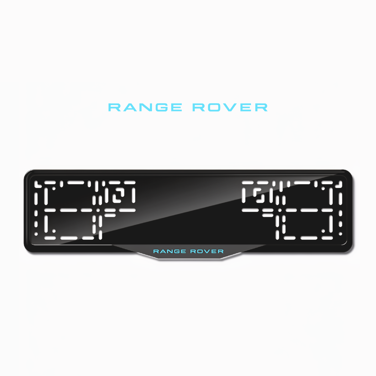 Cadres de plaque d'immatriculation Land Rover - Bleu Tiffany - SATIN