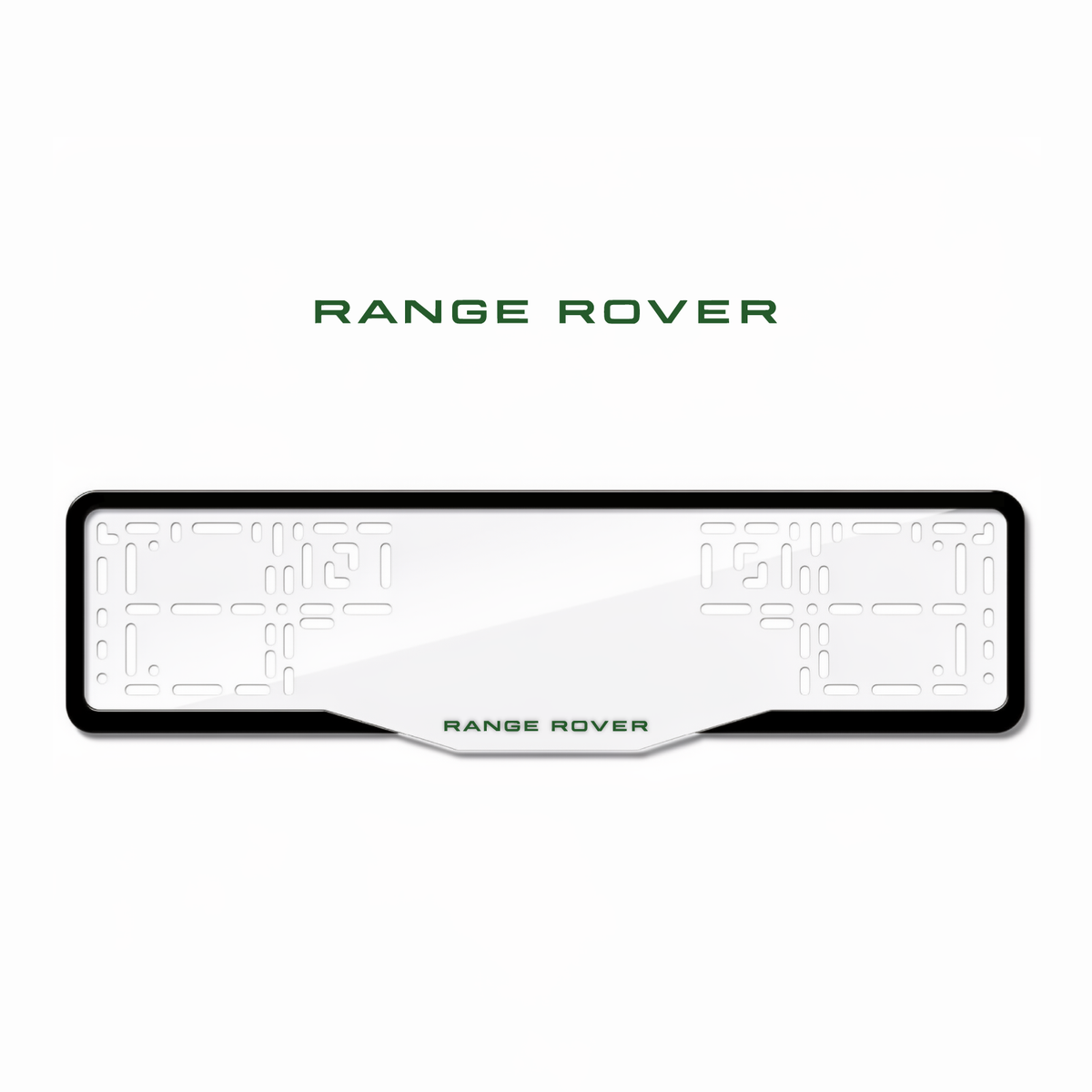 Cadres de plaque d'immatriculation Land Rover - Vert - GLASS