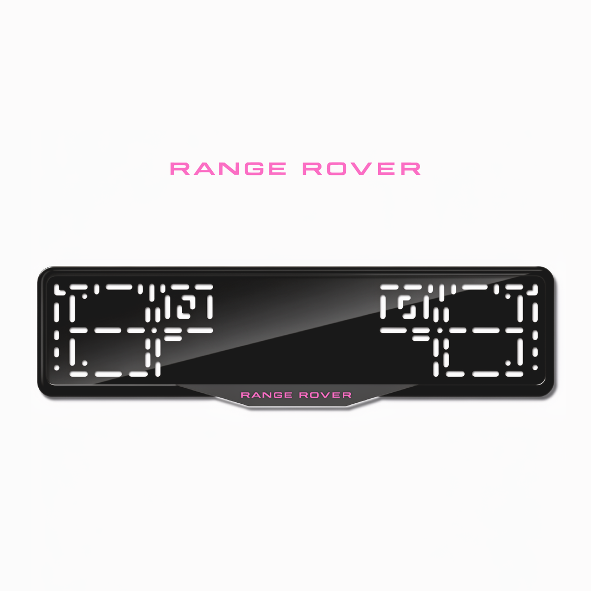 Cadres de plaque d'immatriculation Land Rover - Rose - SATIN