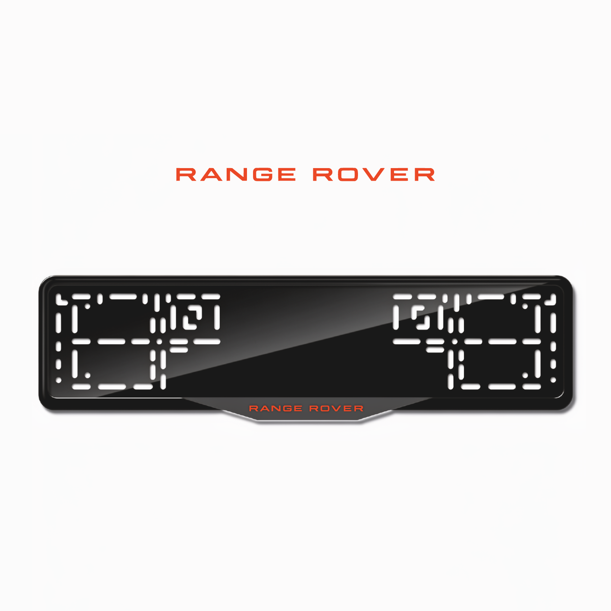 Cadres de plaque d'immatriculation Land Rover - Rouge - SATIN