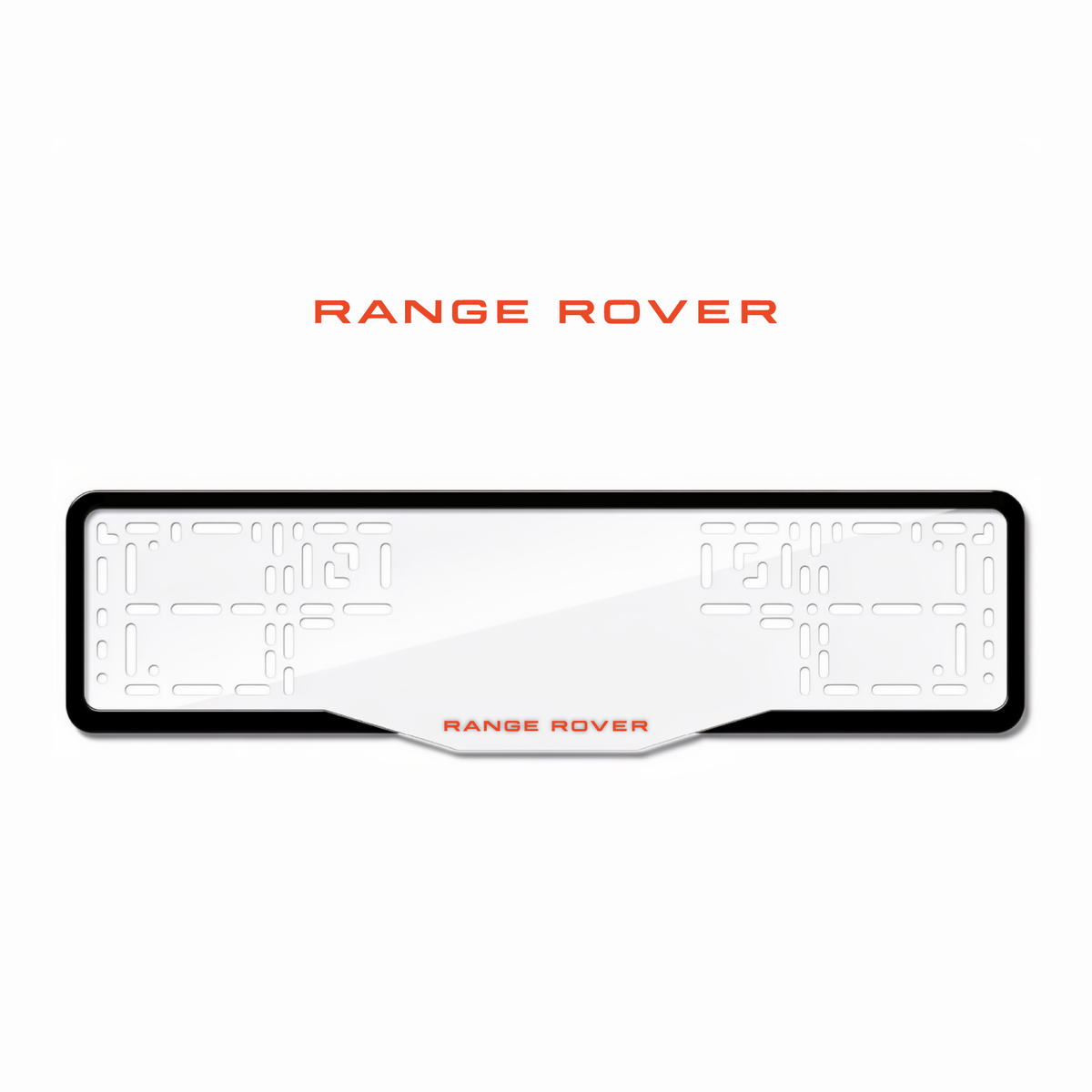 Cadres de plaque d'immatriculation Land Rover - Rouge - GLASS