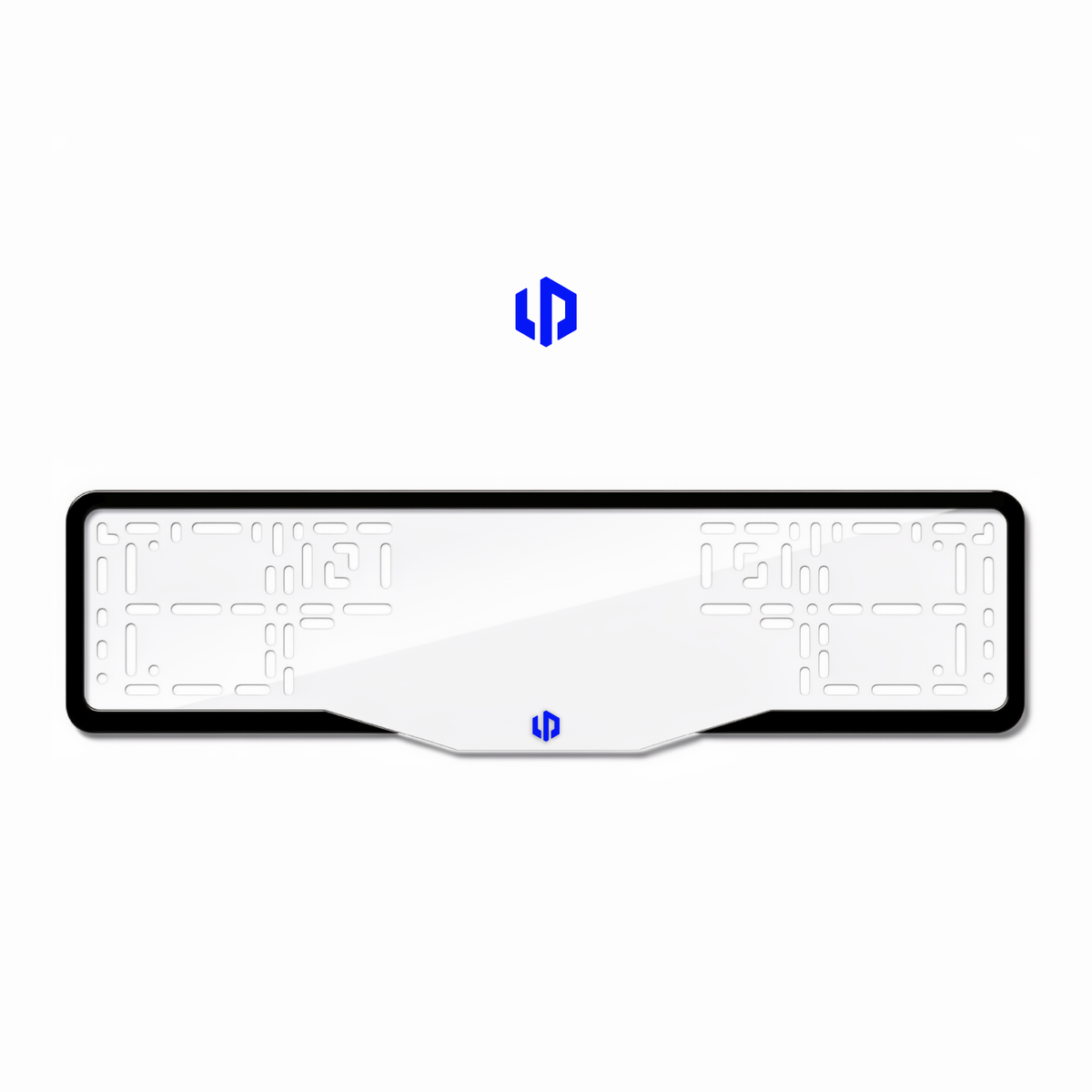 Cadres de plaque d'immatriculation Leapmotor Logo - Bleu - GLASS