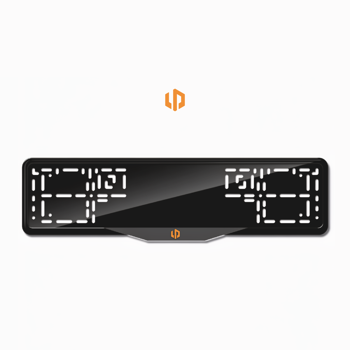 Cadres de plaque d'immatriculation Leapmotor Logo - Orange Hermès - SATIN