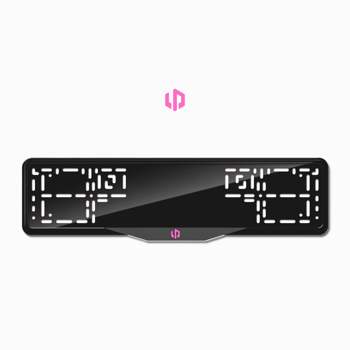 Cadres de plaque d'immatriculation Leapmotor Logo - Rose - SATIN