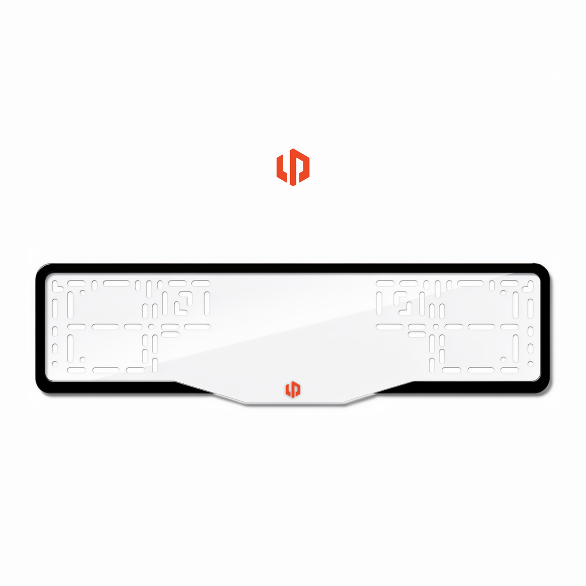 Cadres de plaque d'immatriculation Leapmotor Logo - Rouge - GLASS