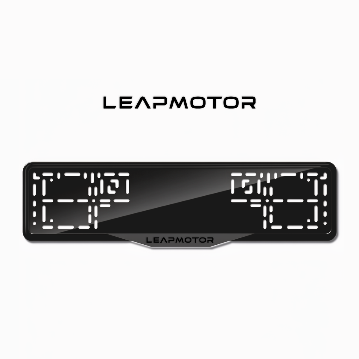 Cadres de plaque d'immatriculation Leapmotor - Noir - SATIN