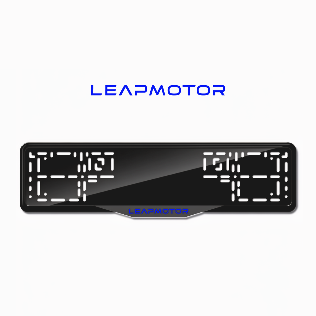 Cadres de plaque d'immatriculation Leapmotor - Bleu - SATIN