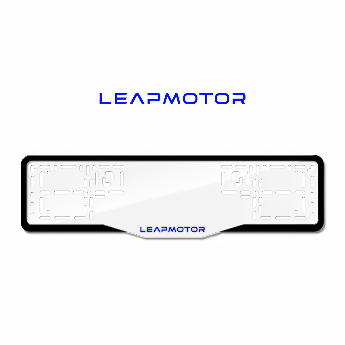 Cadres de plaque d'immatriculation Leapmotor - Bleu - GLASS