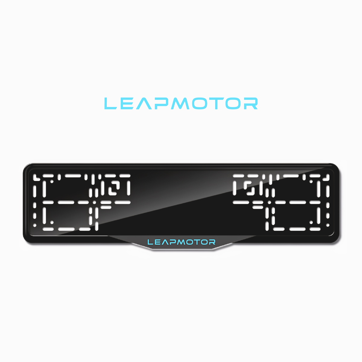 Cadres de plaque d'immatriculation Leapmotor - Bleu Tiffany - SATIN