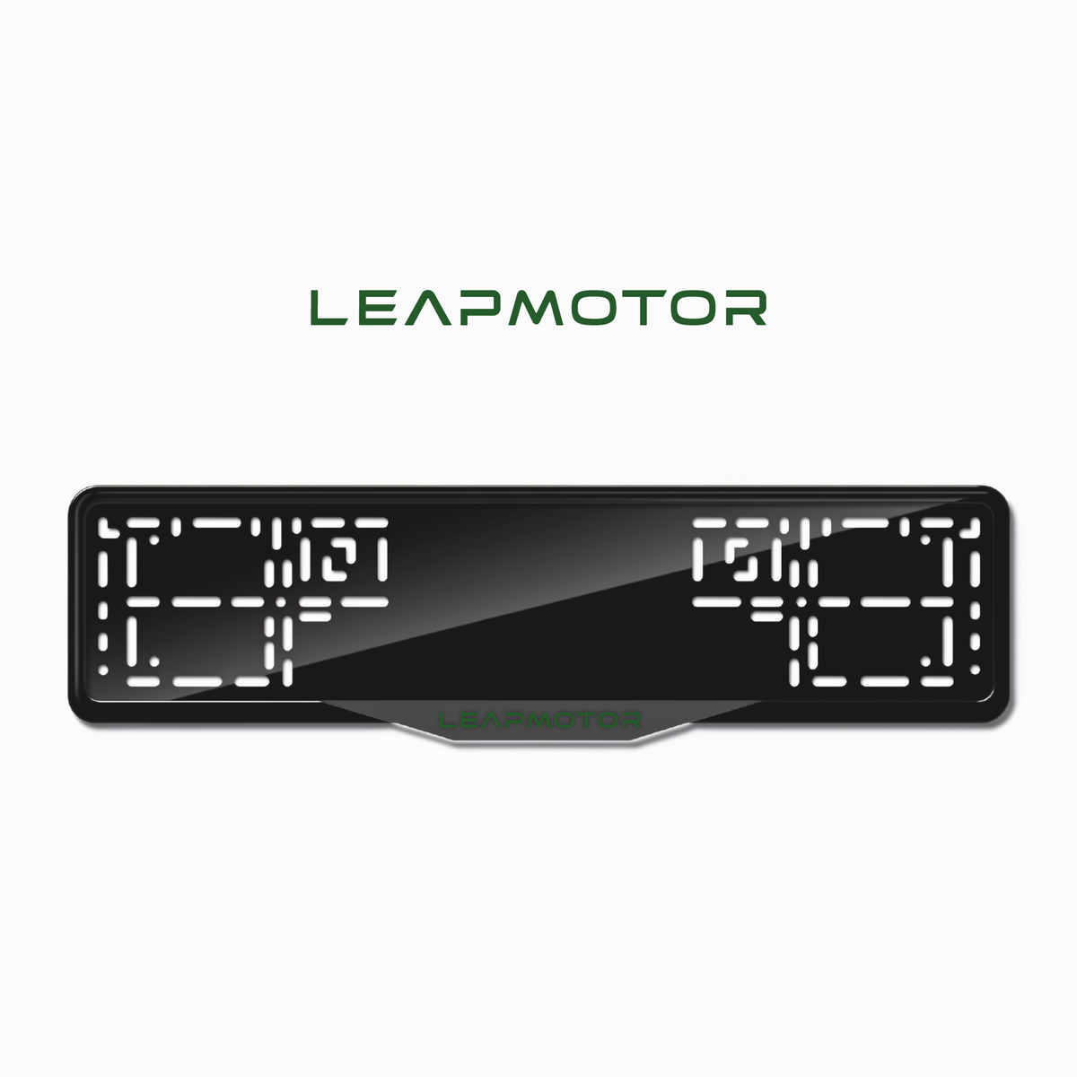 Cadres de plaque d'immatriculation Leapmotor - Vert - SATIN