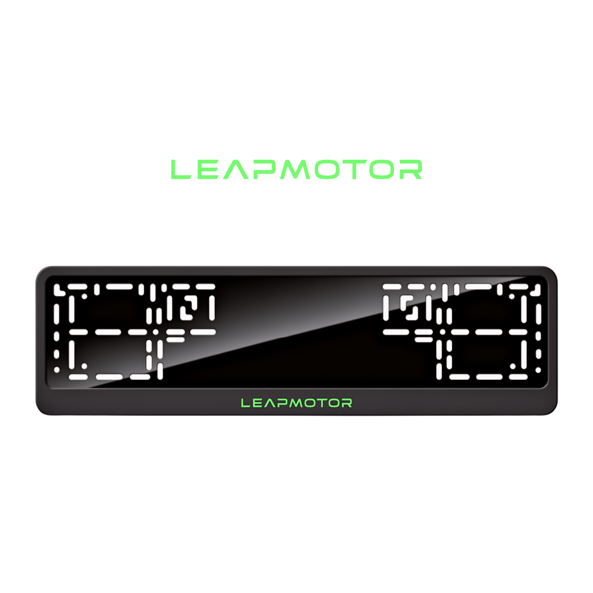Cadres de plaque d'immatriculation Leapmotor - Vert néon - CLASSIC