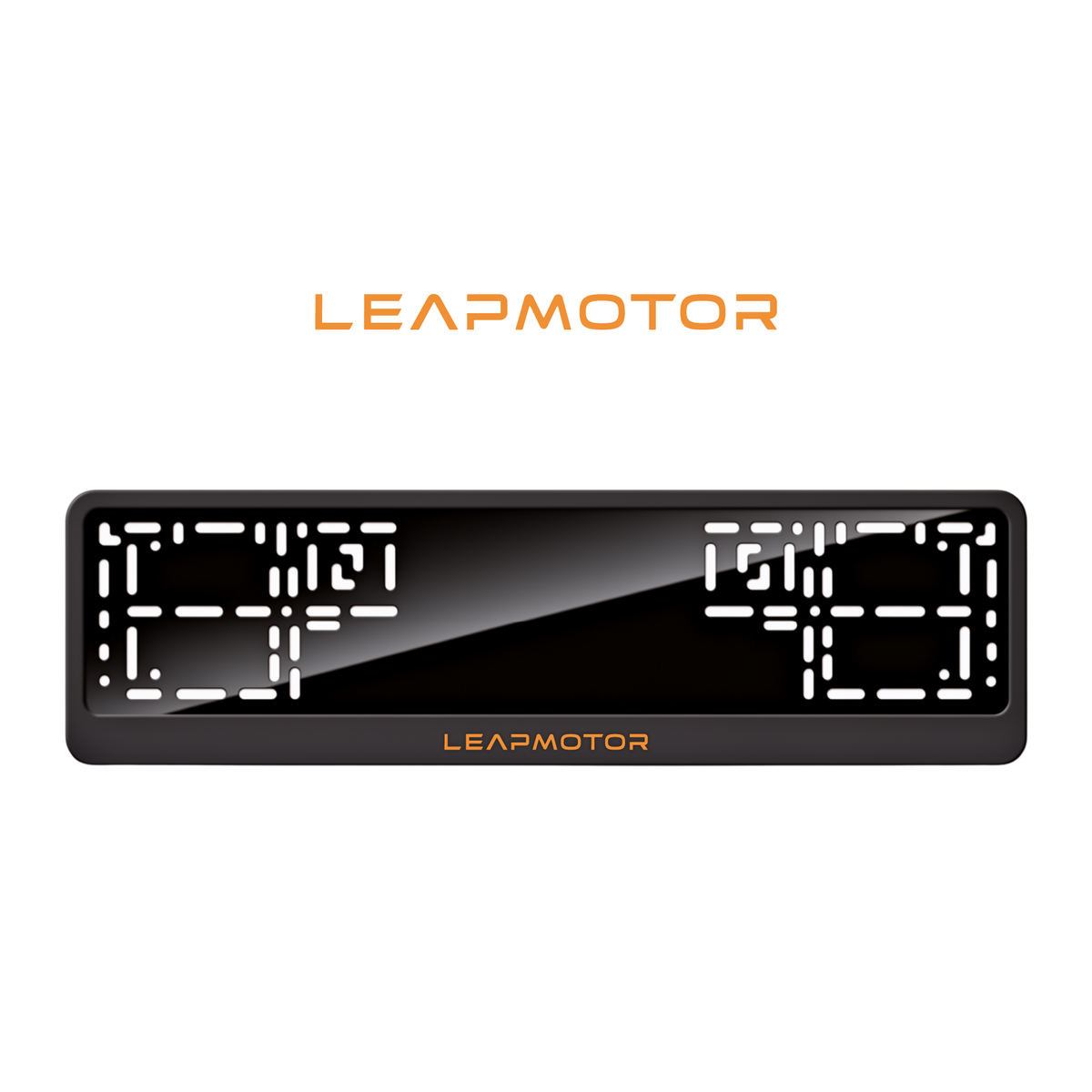 Cadres de plaque d'immatriculation Leapmotor - Orange Hermès - CLASSIC