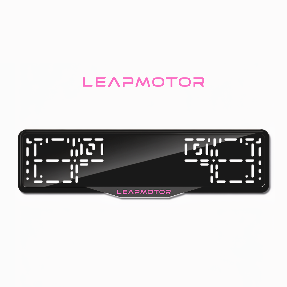 Cadres de plaque d'immatriculation Leapmotor - Rose - SATIN