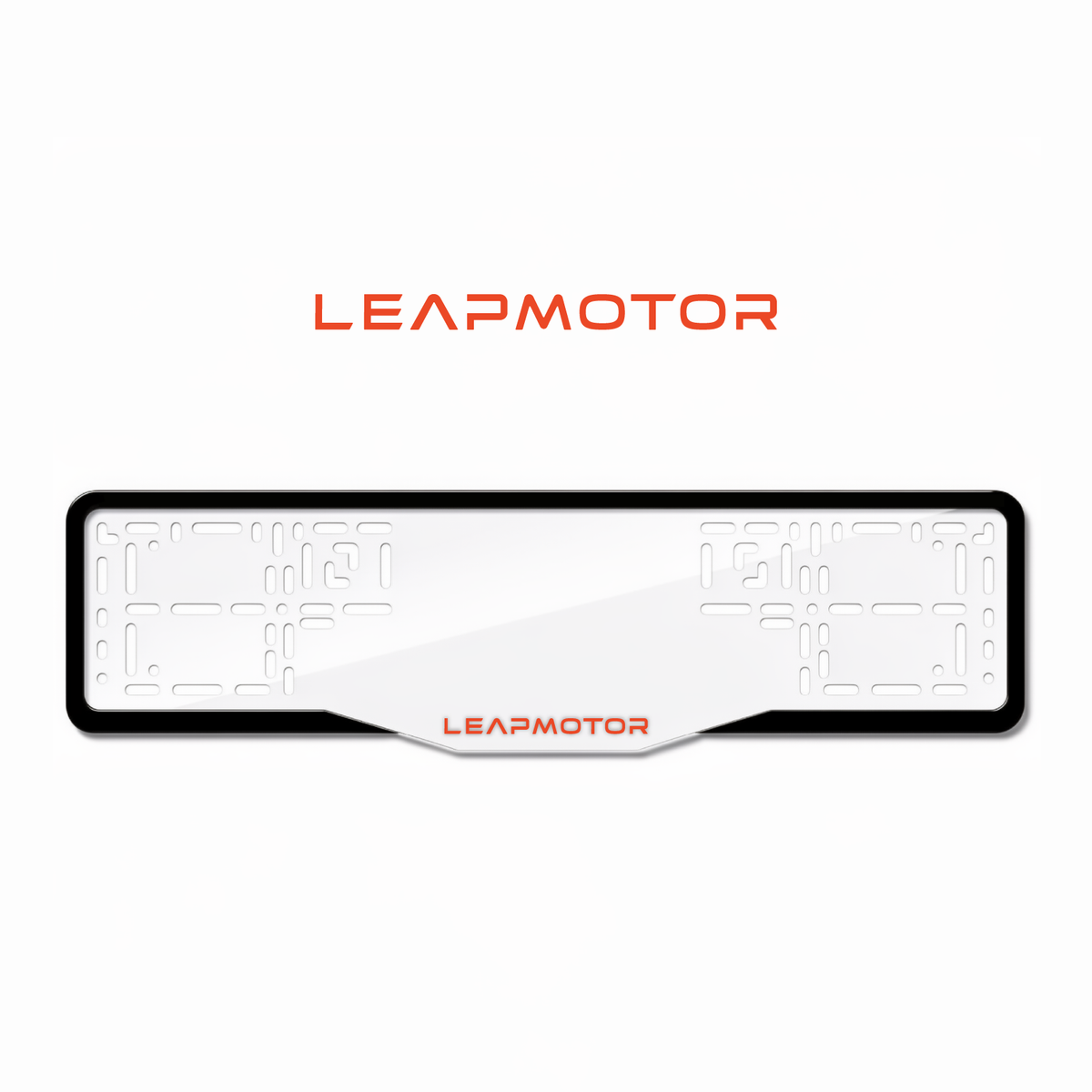 Cadres de plaque d'immatriculation Leapmotor - Rouge - GLASS
