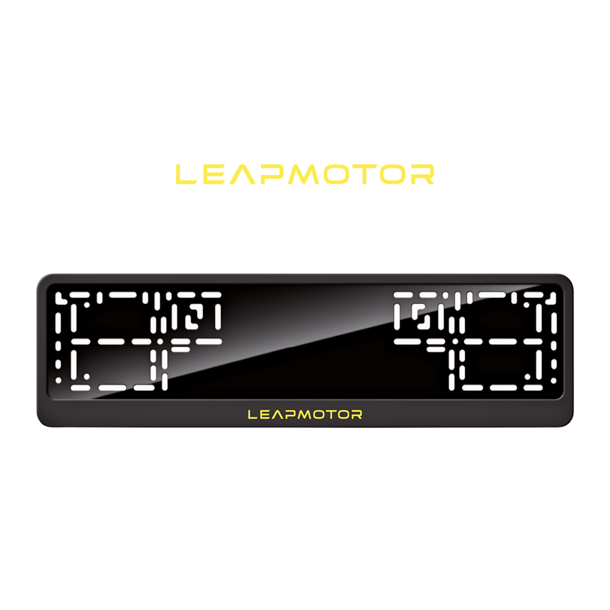 Cadres de plaque d'immatriculation Leapmotor - Jaune - CLASSIC