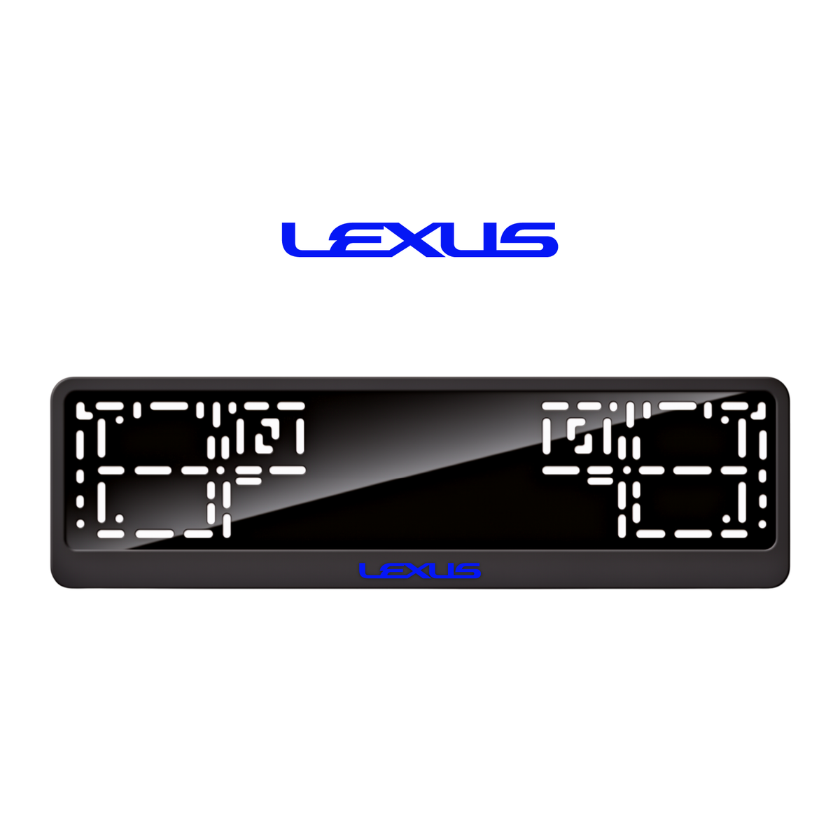 Cadres de plaque d'immatriculation Lexus - Bleu - CLASSIC