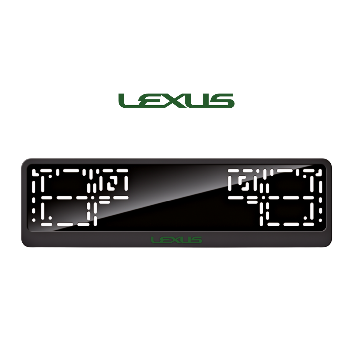 Cadres de plaque d'immatriculation Lexus - Vert - CLASSIC