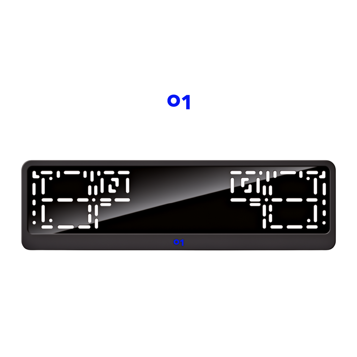 Cadres de plaque d'immatriculation Lynk & Co 01 - Bleu - CLASSIC