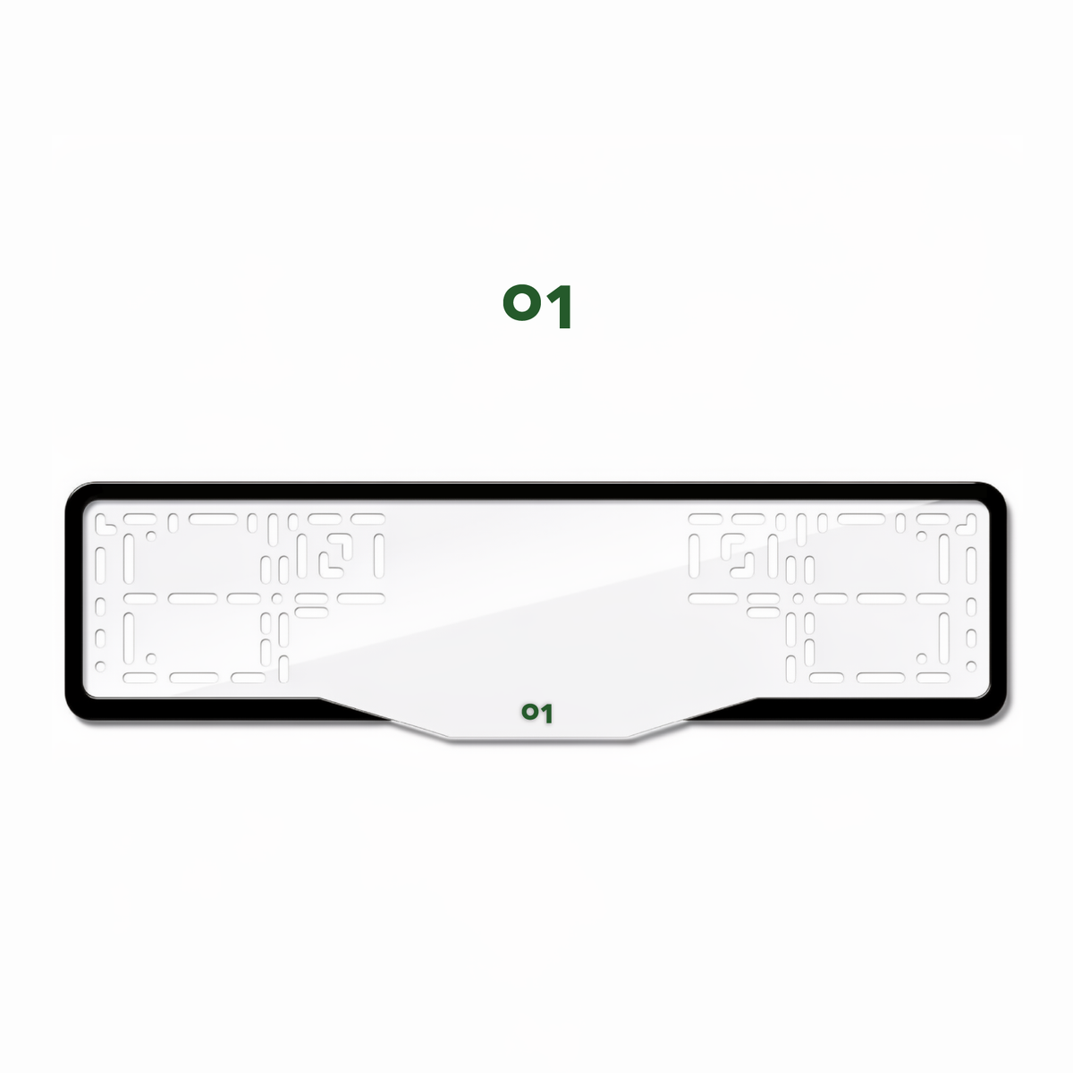 Cadres de plaque d'immatriculation Lynk & Co 01 - Vert - GLASS