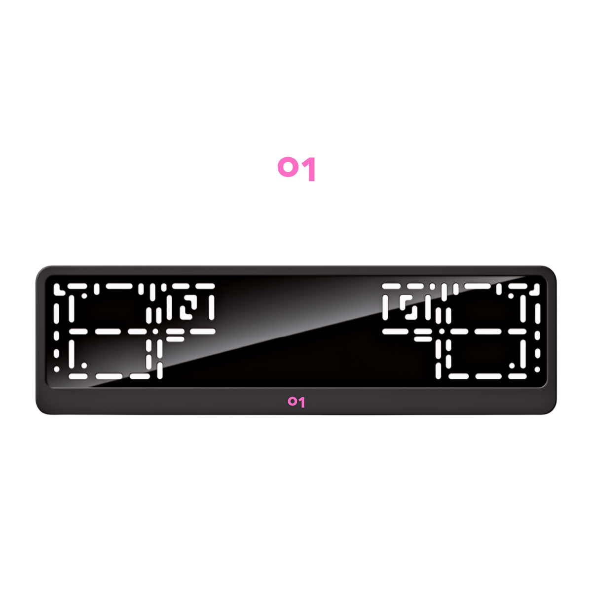 Cadres de plaque d'immatriculation Lynk & Co 01 - Rose - CLASSIC