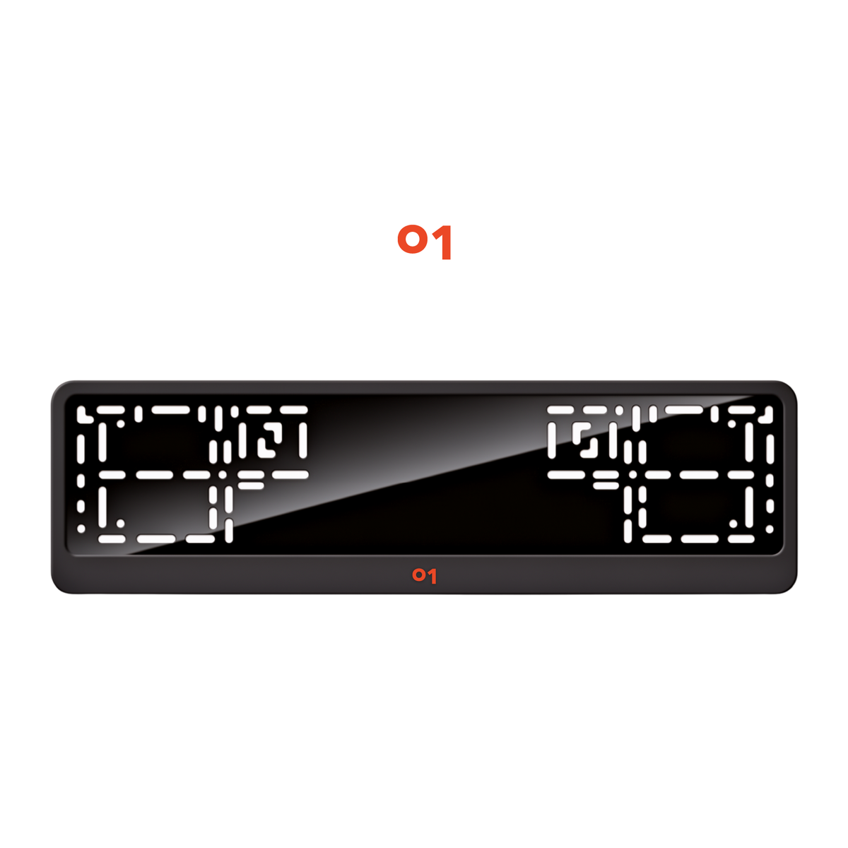 Cadres de plaque d'immatriculation Lynk & Co 01 - Rouge - CLASSIC