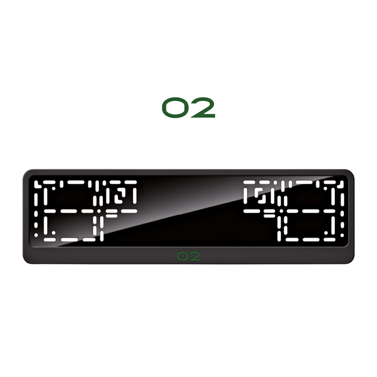 Cadres de plaque d'immatriculation Lynk & Co 02 - Vert - CLASSIC