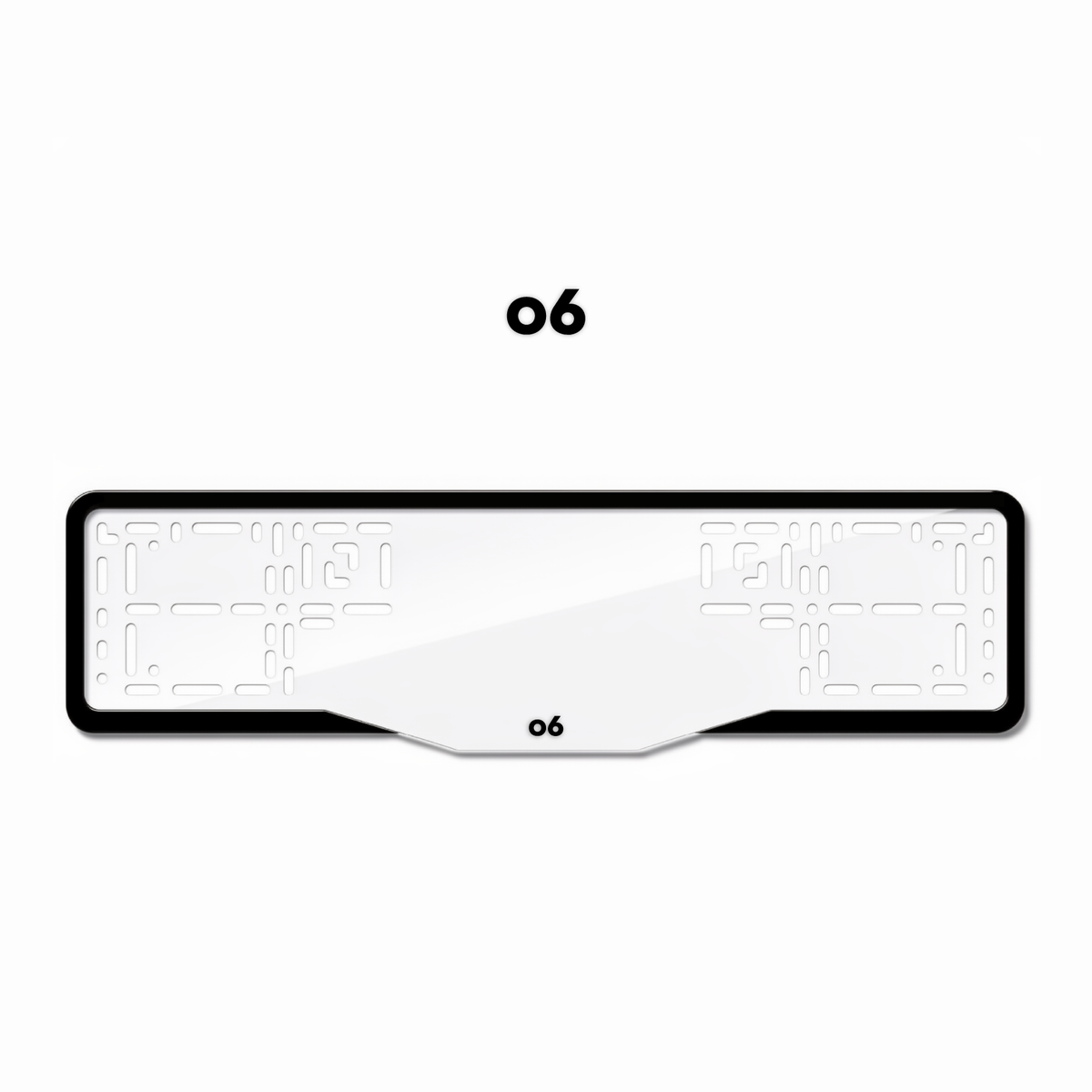 Cadres de plaque d'immatriculation Lynk & Co 06 - Noir - GLASS