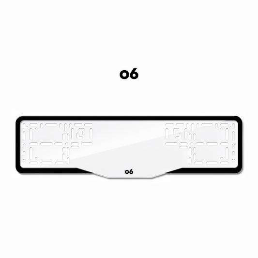 Cadres de plaque d'immatriculation Lynk & Co 06 - Noir - GLASS