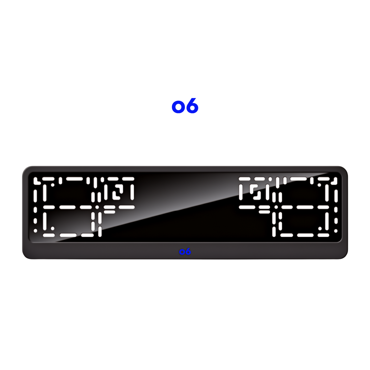 Cadres de plaque d'immatriculation Lynk & Co 06 - Bleu - CLASSIC