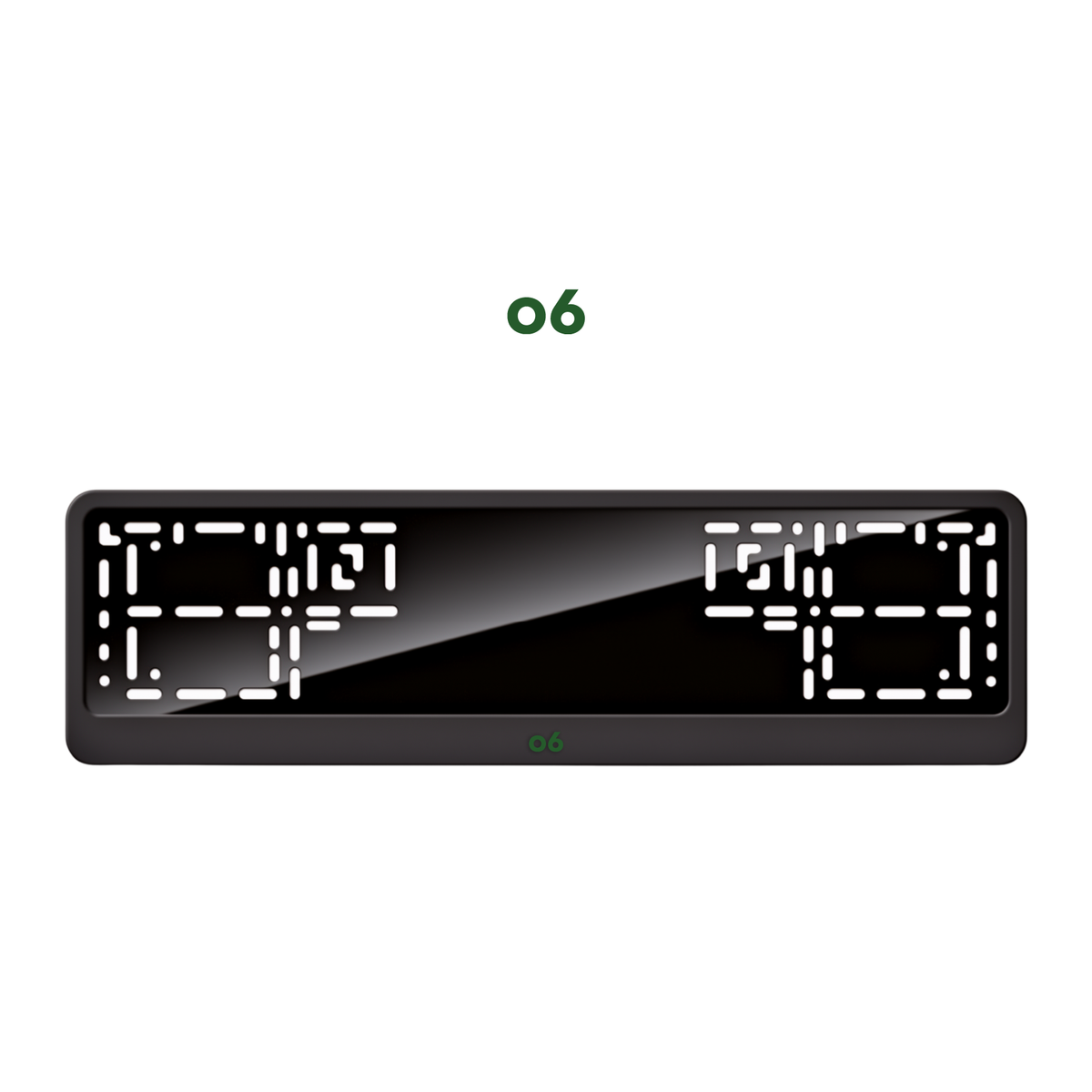 Cadres de plaque d'immatriculation Lynk & Co 06 - Vert - CLASSIC