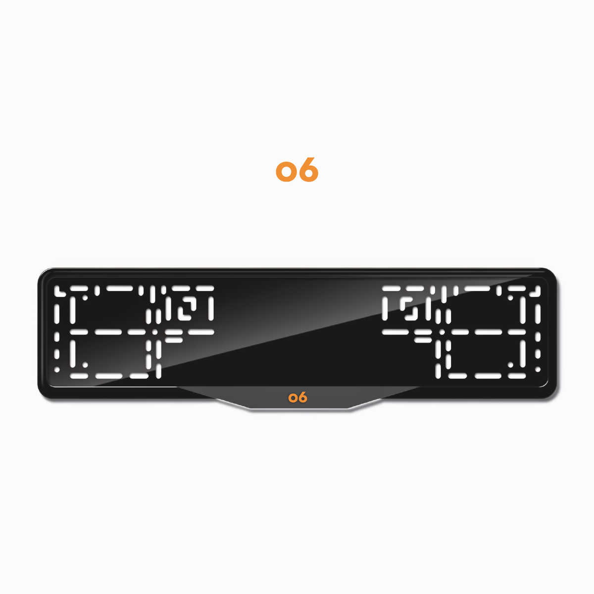 Cadres de plaque d'immatriculation Lynk & Co 06 - Orange Hermès - SATIN