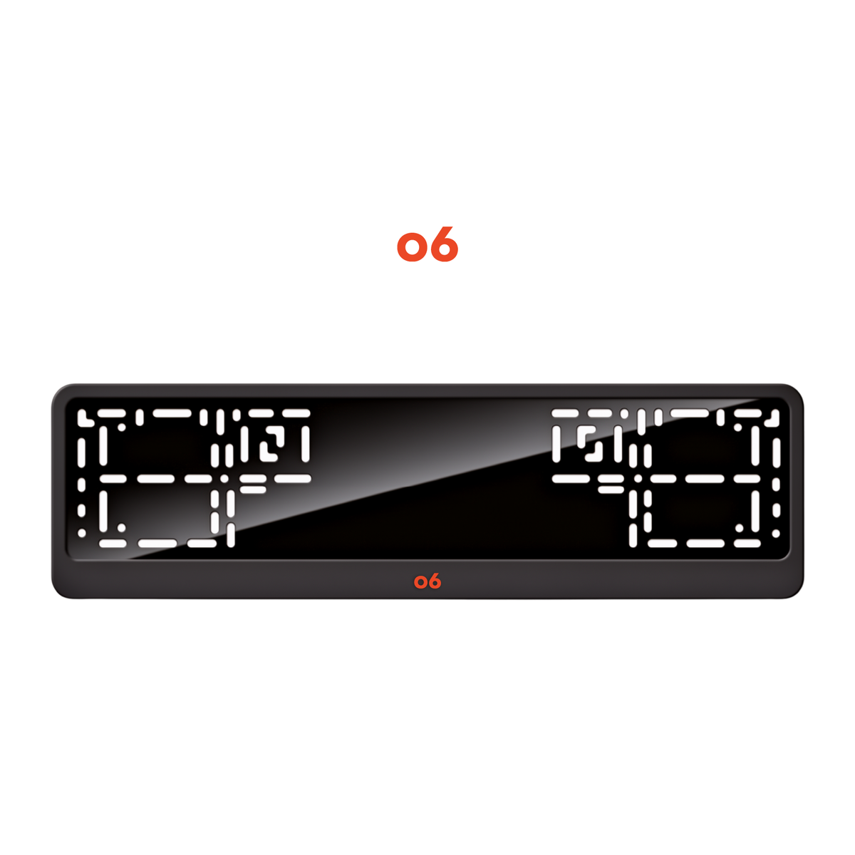 Cadres de plaque d'immatriculation Lynk & Co 06 - Rouge - CLASSIC