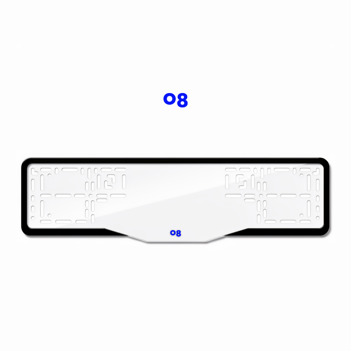 Cadres de plaque d'immatriculation Lynk & Co 08 - Bleu - GLASS