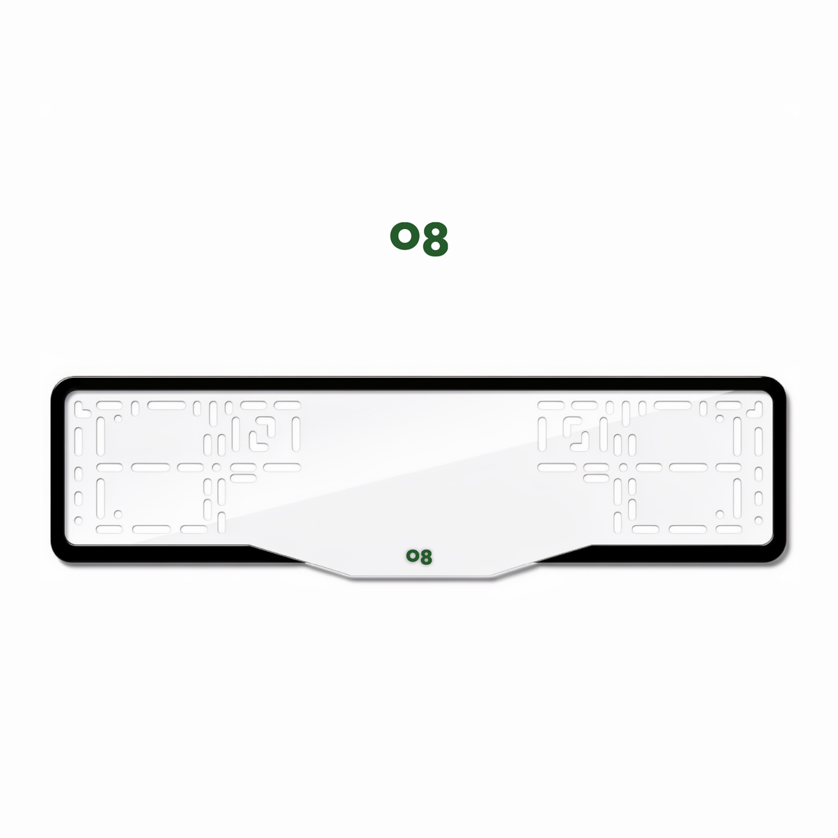 Cadres de plaque d'immatriculation Lynk & Co 08 - Vert - GLASS