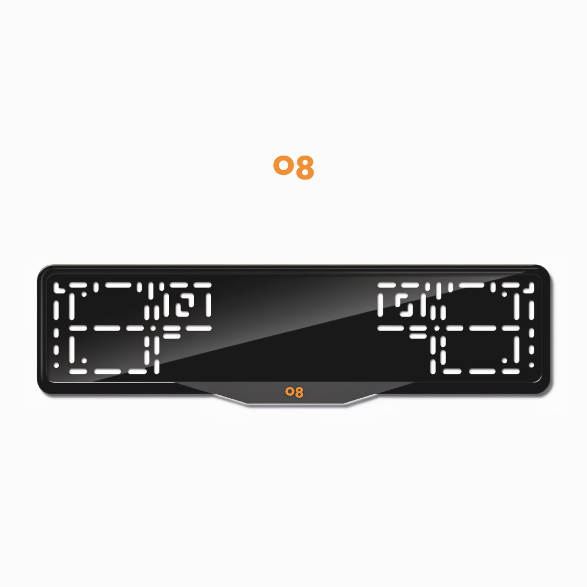 Cadres de plaque d'immatriculation Lynk & Co 08 - Orange Hermès - SATIN