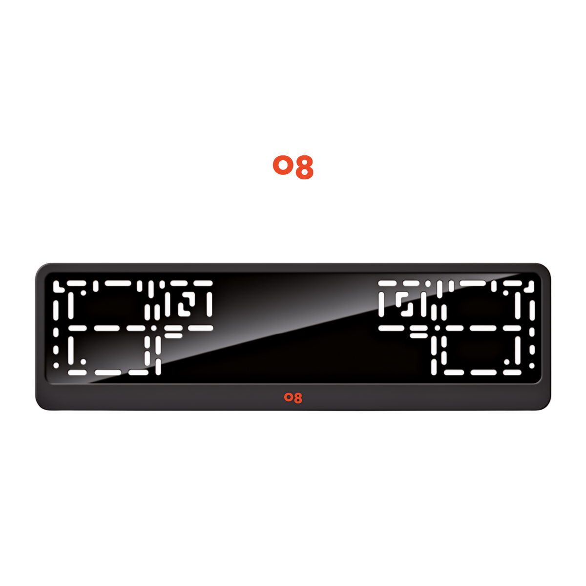 Cadres de plaque d'immatriculation Lynk & Co 08 - Rouge - CLASSIC