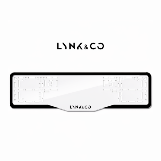 Cadres de plaque d'immatriculation Lynk & Co - Noir - GLASS