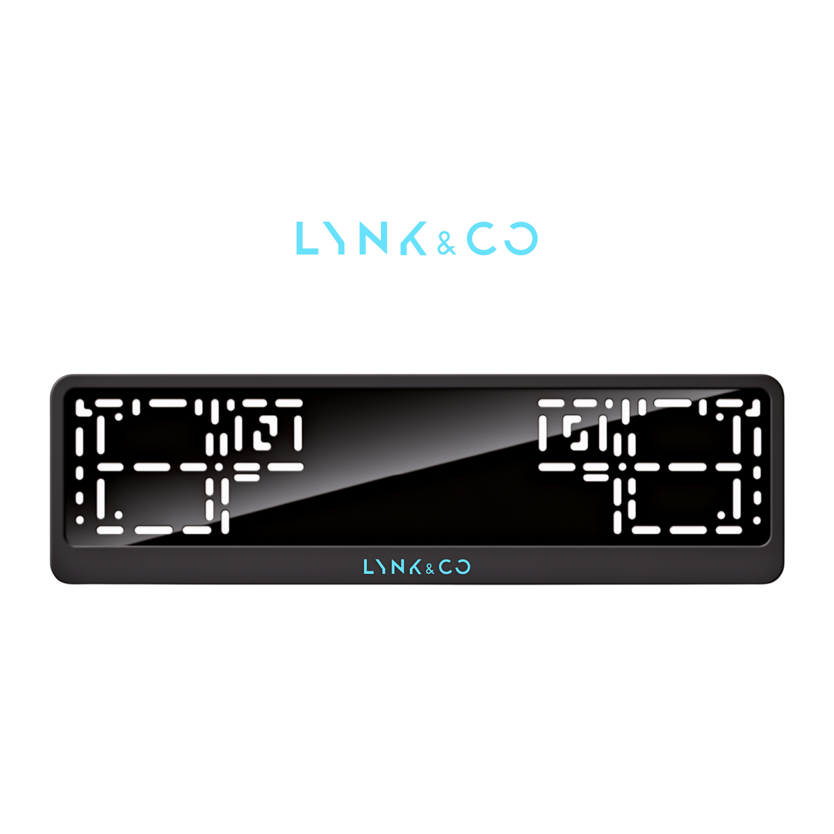 Cadres de plaque d'immatriculation Lynk & Co - Bleu Tiffany - CLASSIC
