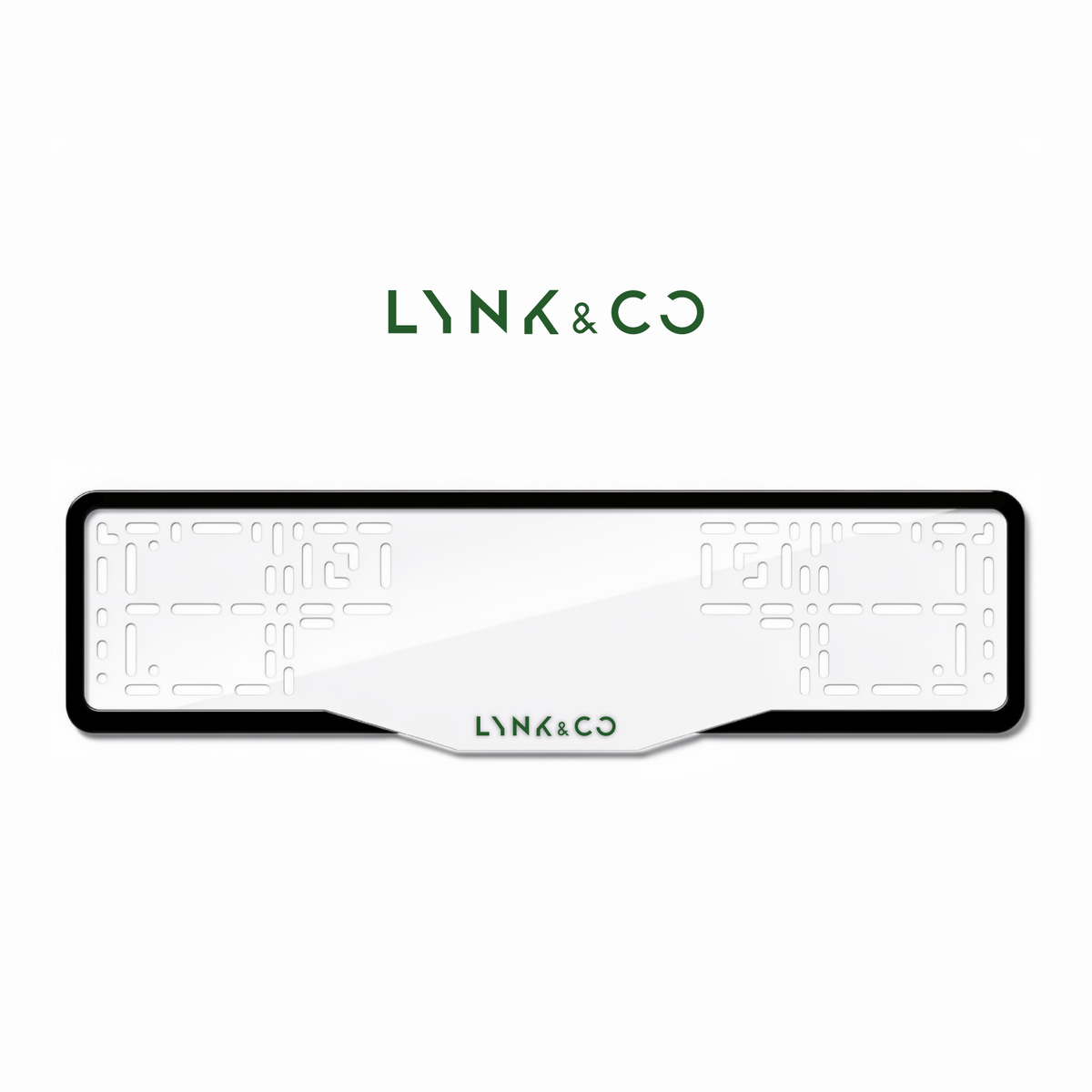 Cadres de plaque d'immatriculation Lynk & Co - Vert - GLASS